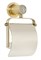 BOHEME Держатель для туалетной бумаги с крышкой ROYALE CRISTAL BLACK GOLD - фото 154529