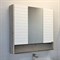 COMFORTY Зеркало-шкаф Клеон-90 серый муар - фото 156010