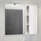 COMFORTY Зеркало-шкаф "Милан-90" белый глянец - фото 156283