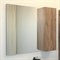 COMFORTY Зеркало-шкаф Порто-90 дуб темно-коричневый - фото 156757