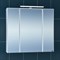 SANTA Зеркальный шкаф СаНта Стандарт 80 113011, цвет белый, с подсветкой - фото 158771
