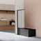 VINCEA Душевая шторка на ванну VSB-1E100CLB, 1000*1450, матовый черный, стекло прозрачное - фото 163572