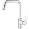 GROHE 30567000 Eurosmart Смеситель для кухонной мойки, высокий U-излив, хром GROHE-30567000 - фото 179342