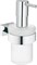 GROHE Дозатор жидкого мыла с держателем Essentials Cube 40756001 GROHE-40756001 - фото 179824