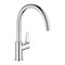 GROHE 31231001 BauCurve Смеситель для кухни, высокий излив, хром GROHE-31231001 - фото 181202