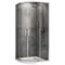 ABBER Душевой уголок  Schwarzer Diamant AG01100, размер 100x100 см, двери раздвижные, стекло 6 мм - фото 187715