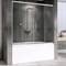 ABBER Шторка на ванну  Schwarzer Diamant AG57160, размер 160 см, двери раздвижные, стекло 6 мм - фото 188013