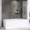 ABBER Шторка на ванну  Ewiges Wasser AG52080, размер 80 см, двери распашные, стекло 6 мм - фото 190671