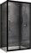 ABBER Душевой уголок  Schwarzer Diamant AG30140BH-S80B, размер 140x80 см, двери раздвижные, стекло 6 мм AG30140BH-S80B - фото 190805