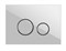 CERSANIT Кнопка TWINS для LINK PRO/VECTOR/LINK/HI-TEC стекло белый - фото 206782