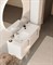SANVIT Рольф L Тумба подвесная для ванной комнаты, 2 выдвижных ящика на одном уровне и 1 внутренний ящик  (раковина r9120L) - фото 211167