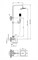 BELBAGNO Romano Душевая стойка со смесителем для ванны, верхним и ручным душем, хром ROMANO-VSCM-CRM - фото 214637