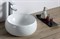 BELBAGNO Раковина накладная керамическая круглая BB1065, круглая, 405х405х160, цвет белый - фото 215294