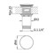 CEZARES Czr Донный клапан с с системой "Клик-клак" с переливом, цвет черный матовый - фото 224521