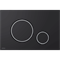 ALCA PLAST Кнопка управления для скрытых систем инсталляции, черный матовый / xром - фото 226587