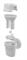 ALCA PLAST Воронка с шариком для сбрасываемого конденсата с держателем для трубок DN32 - фото 226611