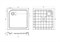 CEZARES Поддон SMC TRAY-SMC-A-90-550-150-W квадратный, размер 90х90 см, высота 14 см, цвет белый - фото 227945