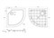 CEZARES Поддон SMC TRAY-SMC-R-80-550-150-W полукруглый, размер 80х80 см, высота 14 см, цвет белый - фото 227946