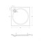 CEZARES Поддон из искусственного мрамора TRAY-S-A-90-56-W квадратный, размер 90х90 см, высота 5,6 см, цвет белый - фото 227948