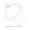 CEZARES Поддон из искусственного мрамора TRAY-S-P-100-56-W пятиугольный, размер 100х100 см, высота 5,6 см, цвет белый - фото 227953