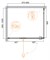 CEZARES Bellagio Душевой уголок квадратный двери распашные, профиль - черный / стекло - прозрачное, размер 100х100 см, стекло 8 мм - фото 228704