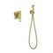 TIMO Briana Смеситель встроенный с гигиеническим душем, цвет золото матовое - фото 231089