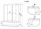 TIMO Standart Душевая кабина прямоугольная-асимметричная, размер 120х85 см, профиль - матовый / стекло - тонированное, двери раздвижные - фото 232559