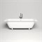 SALINI Orlanda Встраиваемая ванна с прямоугольной чашей, регулируемые ножки, донный клапан "Up&Down" белый, сифон, интегрированный слив-перелив размер 180х80 см, белый - фото 236284