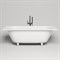 SALINI Ornella Встраиваемая ванна с прямоугольной чашей, регулируемые ножки, донный клапан "Up&Down" белый, сифон, интегрированный слив-перелив размер 170х75 см, белый матовый - фото 236719
