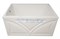 1MARKA Elegance Ванна прямоугольная пристенная размер 120х70 см, цвет белый - фото 238065