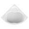1MARKA Trapani Ванна угловая пристенная размер 140х140 см, цвет белый - фото 239247