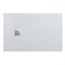 BELBAGNO Uno Поддон прямоугольный 100х80 из искусственного мрамора в комплекте с сифоном с декоративной накладкой (хром), белый - фото 246042