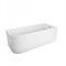 BELBAGNO Ванна акриловая полукруглая угловая размер 170x70 см, цвет белый - фото 246175