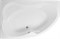 AQUANET Capri Ванна акриловая асимметричная встраиваемая / пристенная размер 170x110 см с каркасом L, белый - фото 252069