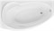 AQUANET Jersey Ванна акриловая асимметричная встраиваемая / пристенная размер 170x100 см с каркасом L, белый - фото 252412