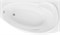 AQUANET Jersey Ванна акриловая асимметричная встраиваемая / пристенная размер 170x100 см с каркасом R, белый - фото 252427