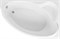 AQUANET Mayorca Ванна акриловая асимметричная встраиваемая / пристенная размер 150x100 см с каркасом R, белый - фото 252571