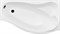 AQUANET Palma Ванна акриловая асимметричная встраиваемая / пристенная размер 170x100 см с каркасом R, белый - фото 252735