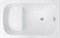 AQUANET Seed Ванна акриловая прямоугольная встраиваемая / пристенная размер 110x70 см с каркасом, белый - фото 252791