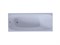 AQUATEK Альфа Ванна пристенная прямоугольная на каркасе с фронтальной панелью и сливом-переливом размер 140x70 см, белый - фото 256047