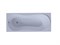 AQUATEK Афродита Ванна пристенная прямоугольная на каркасе с фронтальной панелью и сливом-переливом  размер 150x70 см, белый - фото 256148