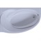 AQUATEK Бетта Ванна пристенная асимметричная L без гидромассажа с фронтальной панелью с каркасом (вклеенный) со слив-переливом размер 170x100 см, белый - фото 256294