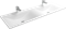 ANDREA Pulsus Раковина накладная прямоугольная на тумбу ширина 140 см, белый - фото 256818