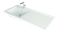 ANDREA Cosmos Раковина накладная прямоугольная на тумбу ширина 120 см, белый - фото 257121