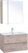 AQUANET Мебель для ванной подвесная Алвита New 80 2 ящика, дуб веллингтон белый - фото 258315