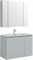 AQUANET Мебель для ванной подвесная Алвита New 100 3 дверцы, серый - фото 258966