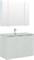AQUANET Мебель для ванной подвесная Алвита New 100 3 дверцы, белый матовый - фото 259515