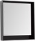 AQUANET Зеркало Милан 80 LED черный глянец - фото 260044