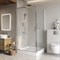 BELBAGNO Luce Душевой уголок квадратный размер 100x100 см профиль - хром / стекло - прозрачное, двери раздвижные, стекло 6 мм LUCE-A-1-100/100-C-Cr - фото 261396