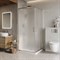 BELBAGNO Luce Душевой уголок квадратный размер 90x90 см профиль - хром / стекло - рифленое, двери раздвижные, стекло 6 мм LUCE-A-2-90-P-Cr - фото 261495